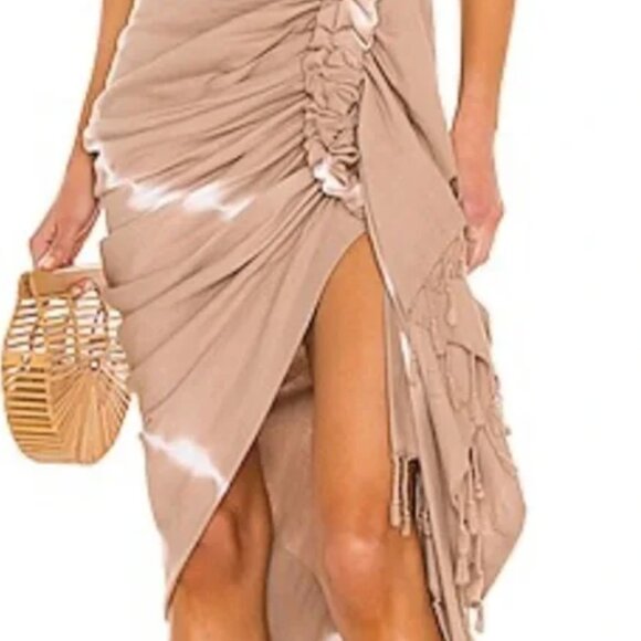 Just Bee Queen - JBQ Women’s Tulum Tie-Dye Skirt in tan, size XS, never worn! - Picture 3 of 3